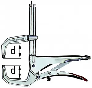 C-образная струбцина с захватом GRZC 110/80