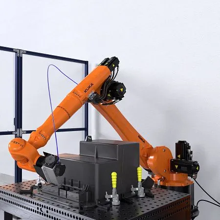 Учебная роботизированная ячейка по фрезерованию