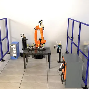 Сварочная роботизированная ячейка на базе промышленного робота