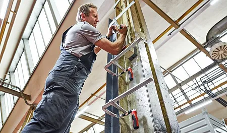 Цельнометаллическая струбцина со складной рукояткой GZ-KG 600/120