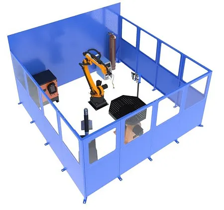 Сварочная роботизированная ячейка на базе промышленного робота KUKA