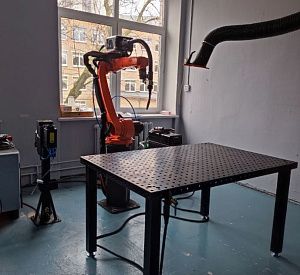 Сварочный полигон с применением промышленных роботов в Московском колледже архитектуры и градостроительства