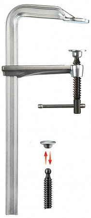 Цельнометаллическая струбцина с деревянной ручкой GZ-K 1000/120