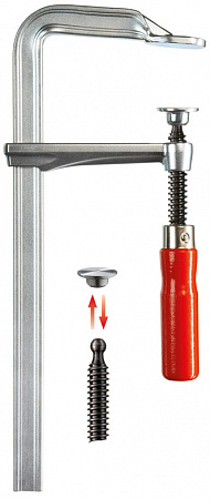 Цельнометаллическая струбцина с деревянной ручкой GZ 500/120