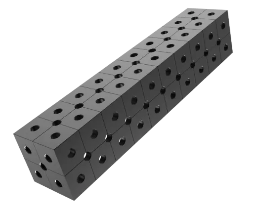 Блок U-образный 800x100x100 - вороненный