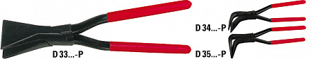 Клещи для загибания кромок, прямые (pукоятки с покрытием из ПВХ) D331-60-P