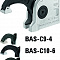 Зажим BAS-C compact, крепежное отверстие разрезное BAS-C10-6